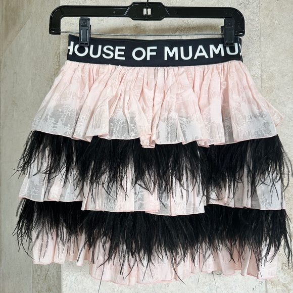 House of Mua Mua Tulle and Feather Skirt Size Small - Picture 1 of 2